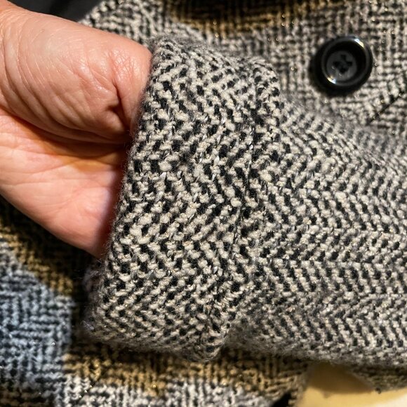 Blu:pepe Vintage Trench Coat with Belt Size Small Double Breasted - Picture 3 of 12